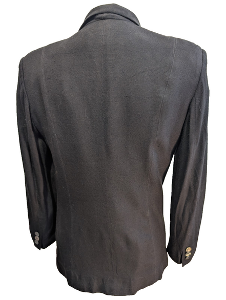Veste Blazer Liz Claiborne Collection Noir 100% Rayonne Taille M