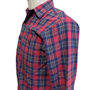 Chemise Polo Ralph Lauren Shirt S Tartan Rouge Bleu Vert Sans Logo Col Classique