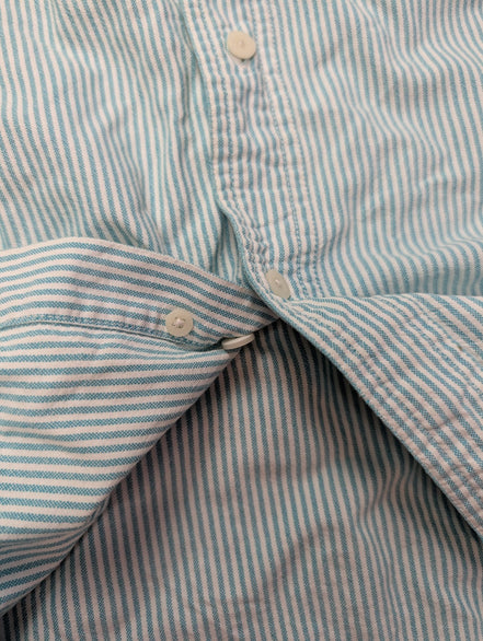 Chemise CHAPS verte menthe à rayures avec poche et logo brodé taille XL #253msch