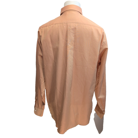 Chemise FLAG Made in Italy M/L Orange 100% Coton Neuve Sans Étiquette