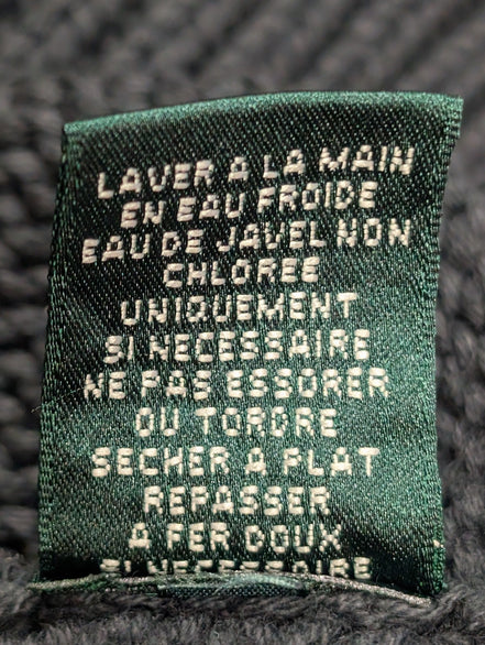 Pull femme Lauren Ralph Lauren L gris anthracite col rond coudières L-RL
