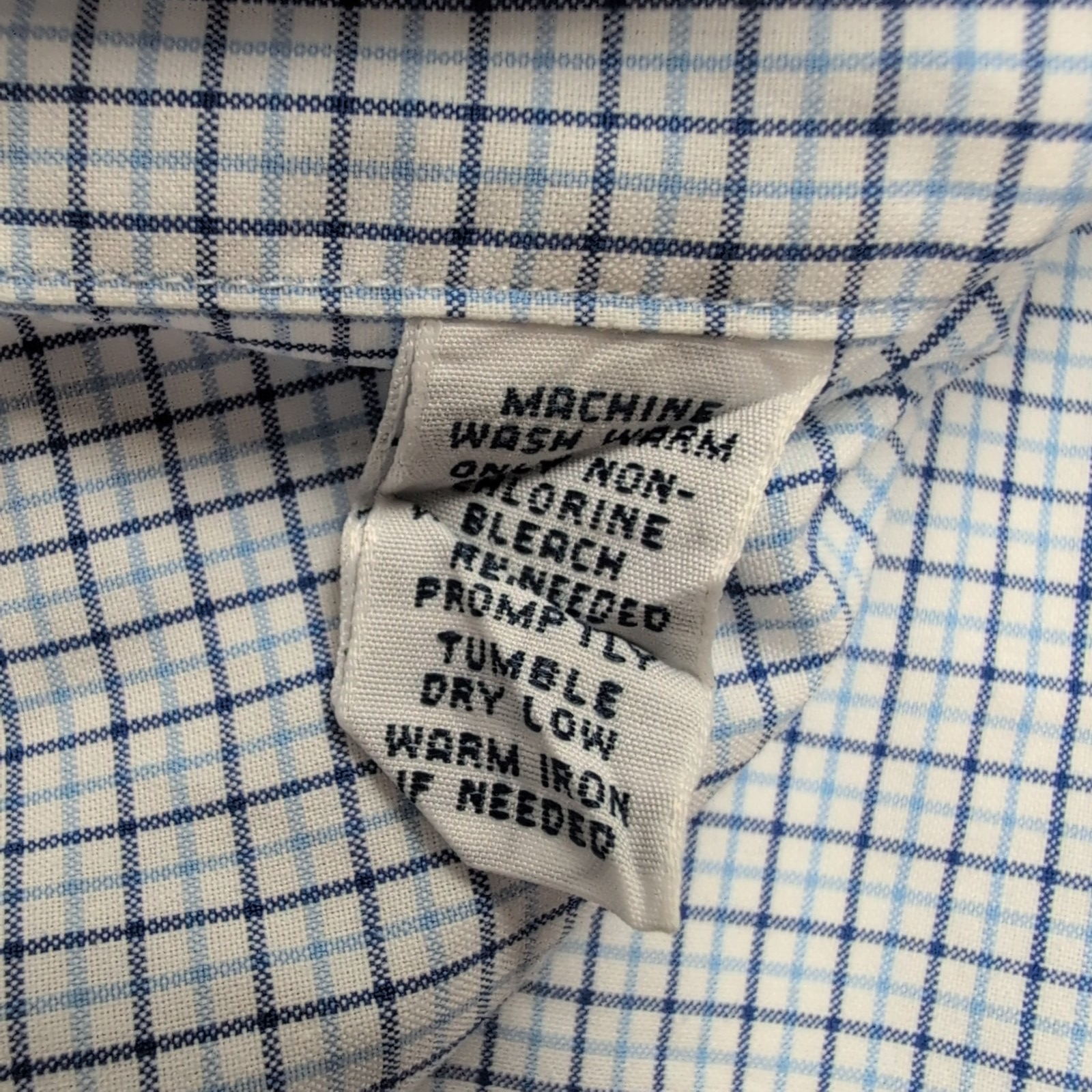 Chemise Ralph Lauren XL LT Bleue Carreaux Classic Fit Shirt Button Down Coton