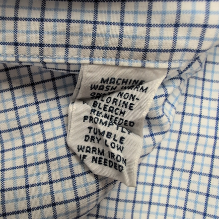 Chemise Ralph Lauren XL LT Bleue Carreaux Classic Fit Shirt Button Down Coton