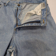 Jean Lee Homme Vintage Bleu Clair W32 L32 Denim Robuste Pantalon Droit