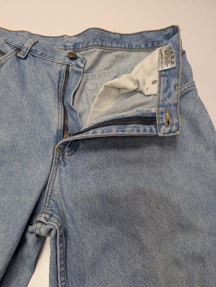 Jean Lee Homme Vintage Bleu Clair W32 L32 Denim Robuste Pantalon Droit