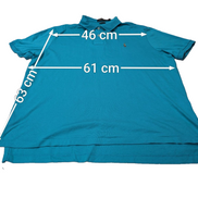 Polo manches courtes Polo Ralph Lauren XL bleu turquoise Pima logo multicolore