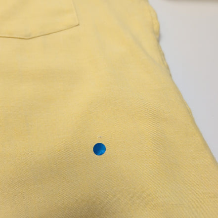 Chemise Lancer M Jaune Never Needs Ironing Button Down Vintage