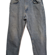 Jean Wrangler Relaxed Fit Bleu Clair W34 L32 Toile Épaisse Vintage Homme