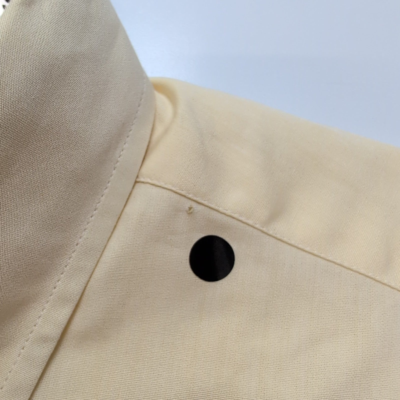 Chemise Ingram Made in Italy M/L Jaune Pâle 100% Coton Neuve Sans Étiquette