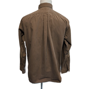 Chemise Ralph Lauren vintage L marron 2 poches empiècements daim rare
