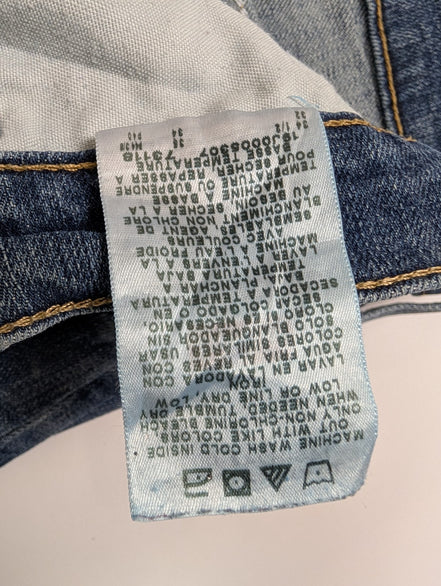 Jean Wrangler Homme Bleu Stretch W30 L34 Vintage Original Denim