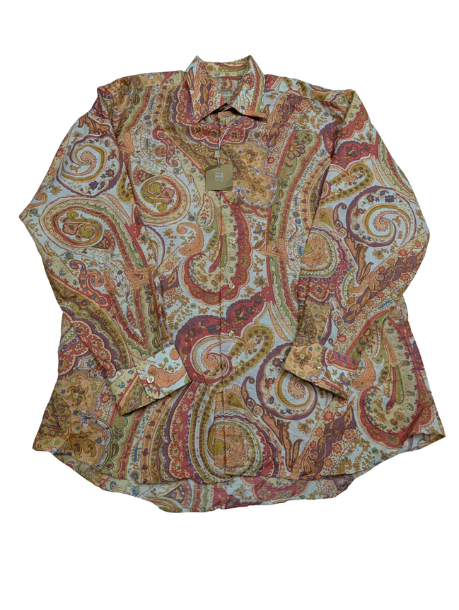 Chemise lin IKE Behar New York taille L | 26v