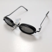 Lunettes de soleil Y2K Cyber Minimaliste Teintées Bleu Branches Fines Métal