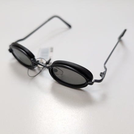 Lunettes de soleil Y2K Cyber Minimaliste Teintées Bleu Branches Fines Métal