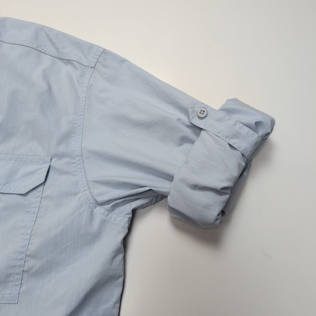 Chemise Carhartt Force Relaxed Fit XL Bleu uni 5 Poches Ventilée manches rétract
