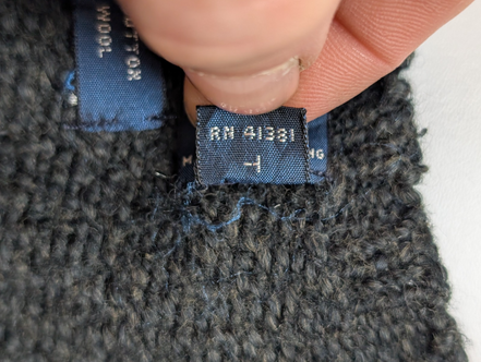Pull Polo Ralph Lauren Gris Foncé Logo Bordeaux - Maille Coton & Laine T.L