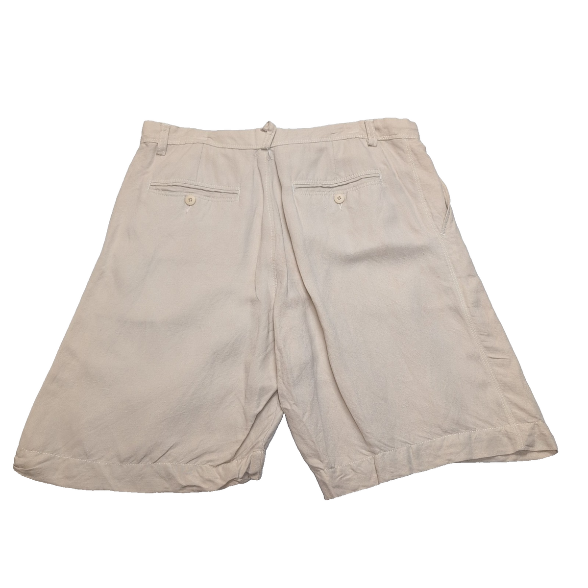 Short chino Alan Flusser crème lin/viscose W34