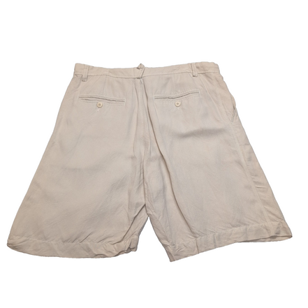 Short chino Alan Flusser crème lin/viscose W34