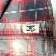 Chemise Wrangler Comfort Flex Stretch à Carreaux Bleu Blanc Rouge Taille M