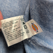 Chemise Dickies L Jean Bleu 100% Coton Poche Logo Manches Longues