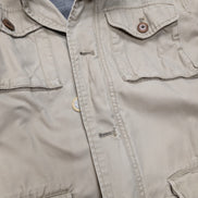 Marc O'Polo Veste Blouson Coton Crème Beige M Capuche Col Field Jacket | 313BSR