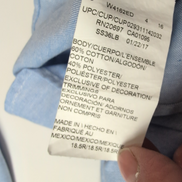 Chemise Dickies XXL 3XL Bleu Uni Coton Polyester Made in Mexico manches longues