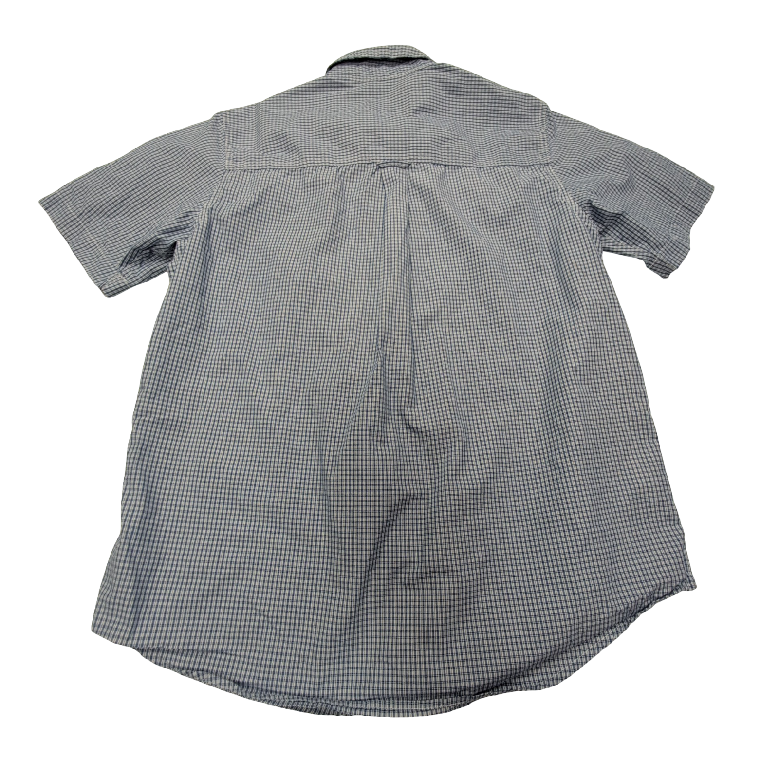 Chemise CHAPS à carreaux bleus manches courtes homme taille M