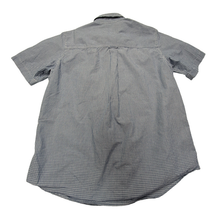 Chemise CHAPS à carreaux bleus manches courtes homme taille M