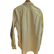 Chemise Ralph Lauren jaune uni logo marron taille L #2506