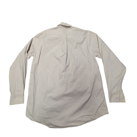 Chemise L.L. Bean beige crème uni taille S #134e