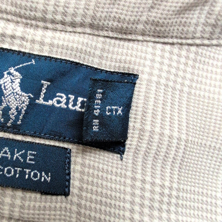 Chemise Ralph Lauren Blake XL XXL Crème Carreaux Button Down Shirt
