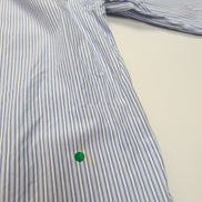 Chemise Nautica Taille XL/XXL Rayures Bleues Poignets Mousquetaires Coton