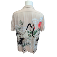 Chemise Hawaïenne Manches Courtes Express Rayonne Coucher Soleil M