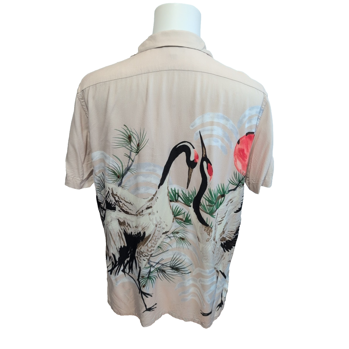 Chemise Hawaïenne Manches Courtes Express Rayonne Coucher Soleil M