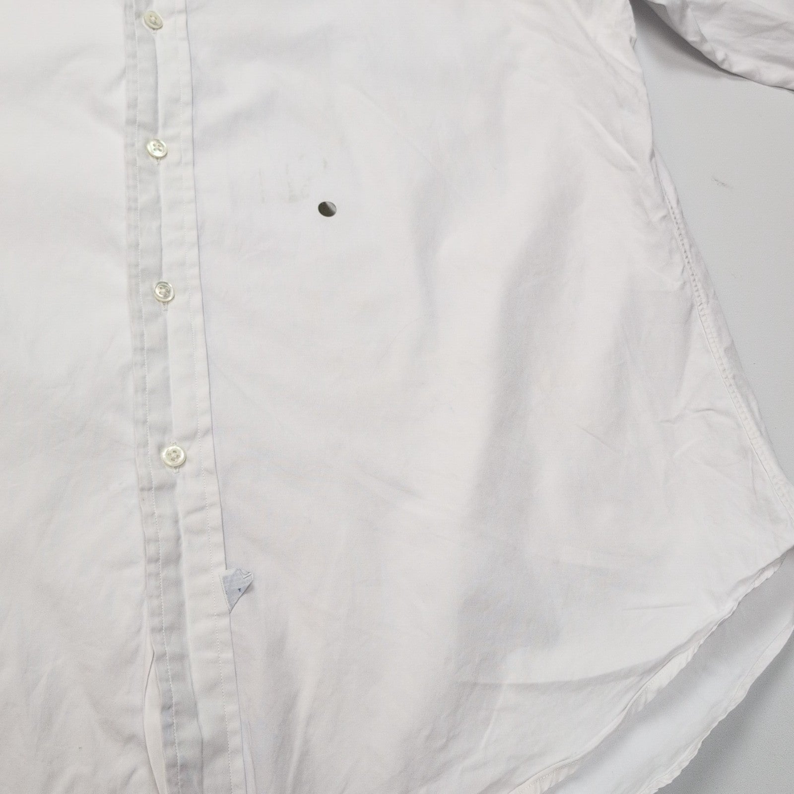 Chemise Polo Ralph Lauren L Blanche Vintage Col Boutonné Rare Coton