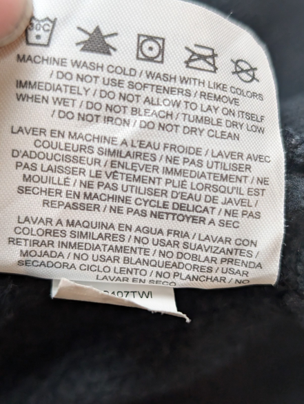 Sweat Nike Col Zippé Noir Logo Brodé Poche Kangourou - Taille L (M)