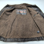 HAWKE & CO - Blouson Aviateur Style G-1 Vintage (Faux Cuir / SKAI) taille S |45c