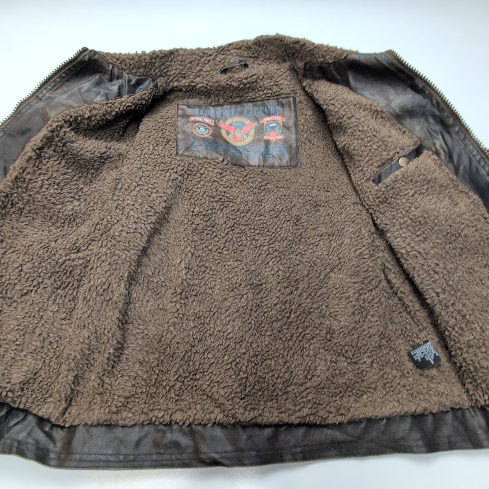 HAWKE & CO - Blouson Aviateur Style G-1 Vintage (Faux Cuir / SKAI) taille S |45c