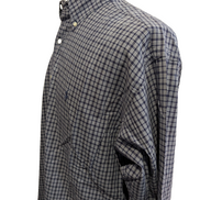 Chemise Polo Ralph Lauren Shirt L XL Carreaux Bleu Marine Button Down Logo