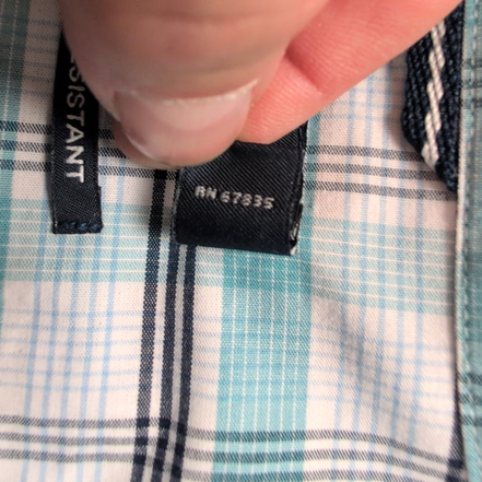 Chemise Nautica Verte À Carreaux Manches Longues Taille XL