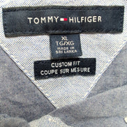 Chemise Tommy Hilfiger Manches Courtes Bleue à Poche Taille XL