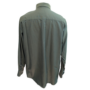 Chemise Nautica Vert Kaki Oxford Coton Manches Longues Taille L