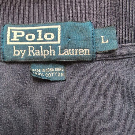 Polo Ralph Lauren Homme L Bleu Marine Logo Rouge Polo Manches Courtes
