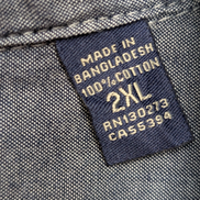 CHEMISE WRANGLER FLANELLE XXL CARREAUX BLEU MARINE VINTAGE Workwear |238S