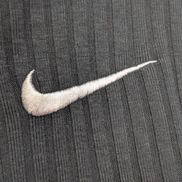 Pull Nike Sportswear Femme XXL 2X Noir Côtelé Crop Top Oversize Swoosh