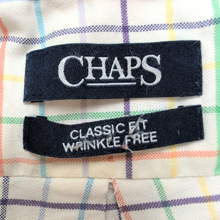 Chemise Chaps Classic Fit carreaux multicolores manches longues 1 poche XL XXL