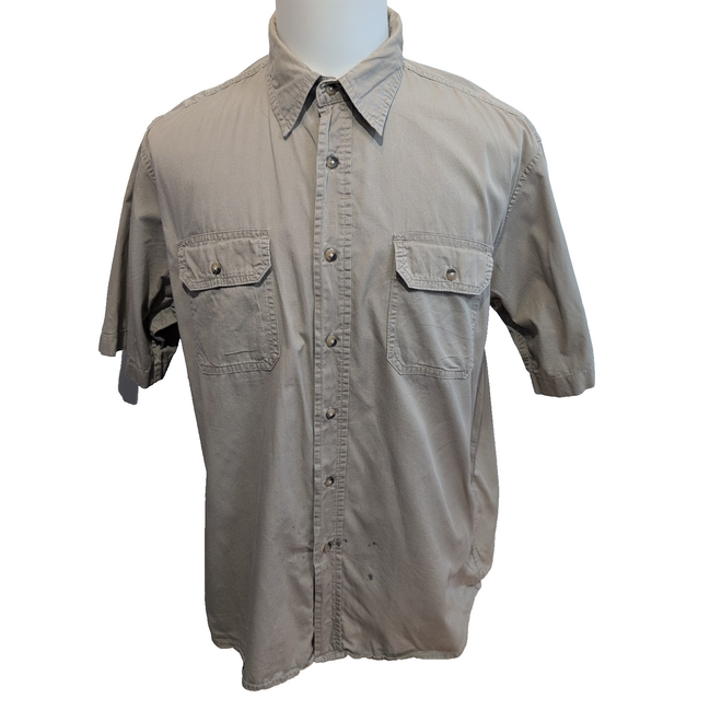 Chemise Wrangler crème 100% coton 2 poches rabat Taille L (Défaut)