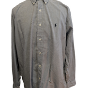 Chemise Ralph Lauren Blake L Noir Blanc Petits Carreaux Shirt Button Down