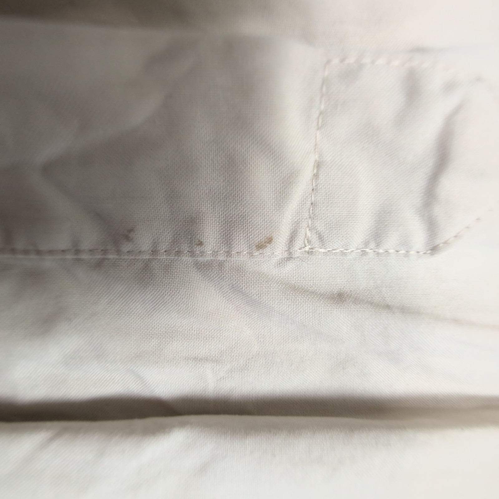Chemise L.L. Bean beige crème uni taille S #134e
