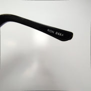 Lunettes de soleil Y2K Branche semi large Métal Perforé Rectangulaire